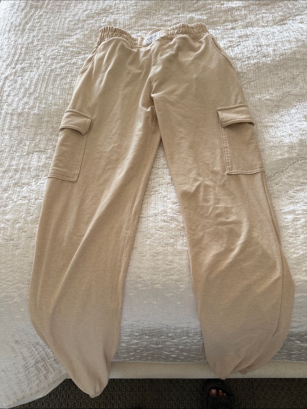 Bombshell Sportswear Cargo Joggers - Tan